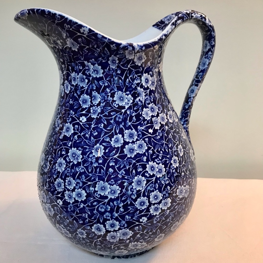 Staffordshire Calico Pitcher